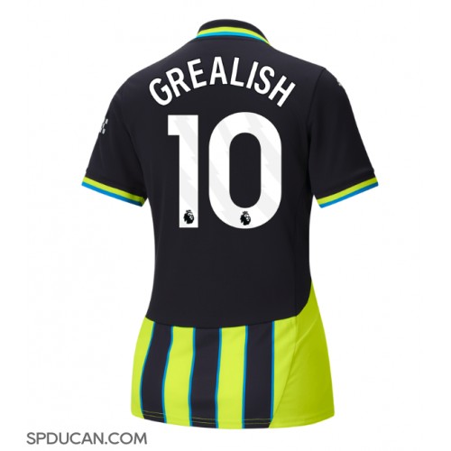 Zenski Nogometni Dres Manchester City Jack Grealish #10 Gostujuci 2024-25 Kratak Rukav